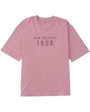 New Balance (Wmns) Iconic Collegiate Jersey Oversized - Purple