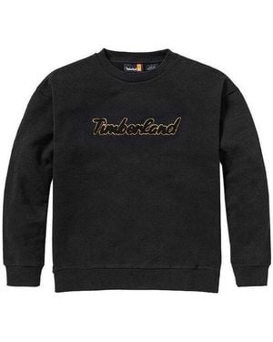 Timberland (Wmns) Logo Texture Crew Sweater - Black