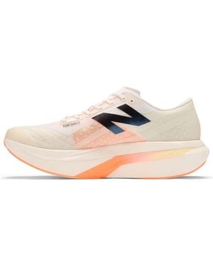 New Balance Fuelcell Supercomp Elite V4 Angora Hot Mango' - White