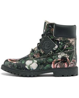 Timberland (Wmns) Heritage Inch Waterproof Boots Floral Nubuck' - Green