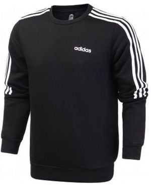 adidas M Crew 3S Training Sports Pullover - Black