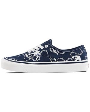 Vans Authentic 44 Deck Dx Casual Skateboarding Shoes - Blue