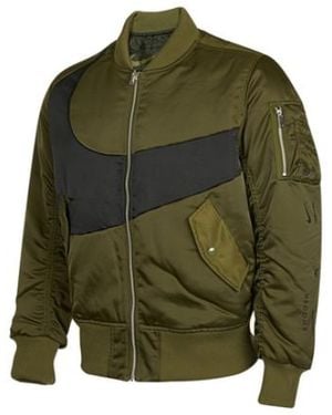 Nike Therma-Fit Synthetic Phil Reversible Bomber Jacket Asia Sizing Dd6056-326 - Green