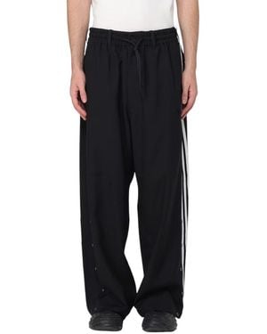 adidas Y-3 Sport Uniform 3-Stripes Trousers - Black