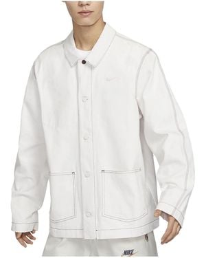 Nike Sportswear Lapel Work Jacket - White