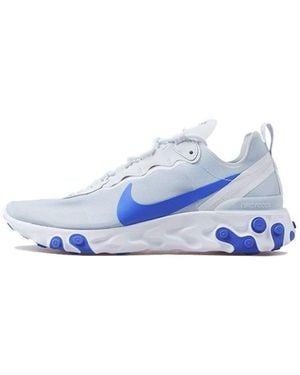 nike react 55 white blue