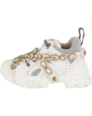 Gucci (Wmns) Flashtrek Crystals - White