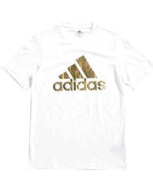 adidas 8-Bit Foil Grfx Printed Short Sleeve Tee - White