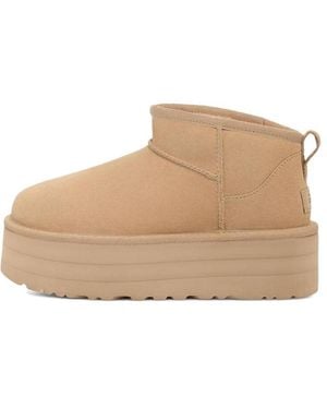 UGG (Wmns) Classic Ultra Mini Platform 'Driftwood' - Natural