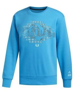 adidas Rose Cr Star War Basketball Round Neck Pullover - Blue