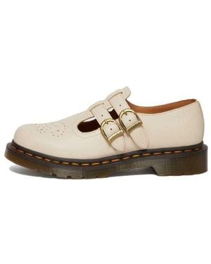 Dr. Martens (Wmns) 8065 Virginia Leather Mary Jane 'Parchment' - Natural