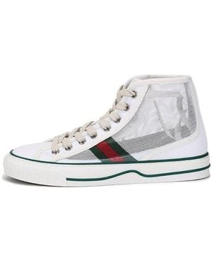 Gucci (Wmns) Tennis 1977 High Top Sneakers 'Mesh' - White