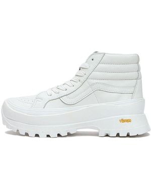 Vans Virbram X Sk8-Hi Lx Wear-Resistant Non-Slip Casual Skateboarding Shoes - White