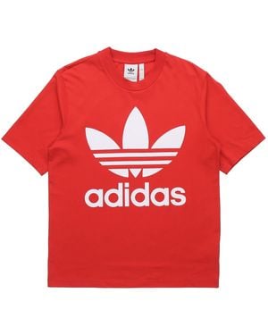 adidas Originals Logo Loose Short Sleeve - Red