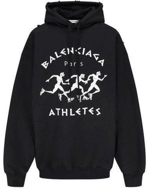 Balenciaga (Wmns) Ss21 Printing Hoodie - Blue