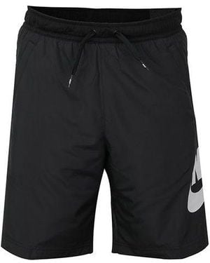 Nike Ce Short Woven Hybrid Logo Sports Training Shorts - Black