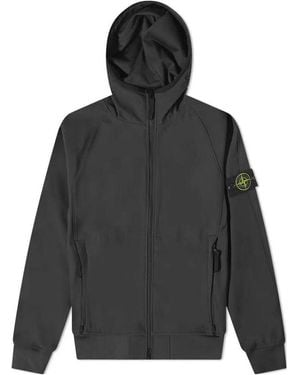 Stone island soft shell r jacket black new arrivals