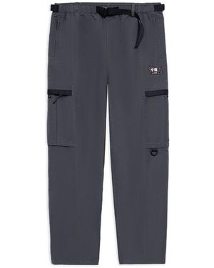 Li-ning Label Logo Cargo Pants 'Smoke' - Blue