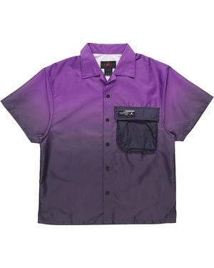 Nike 23 Engineered Gradient Big Pocket Breathable Short Sleeve Shirt - Purple