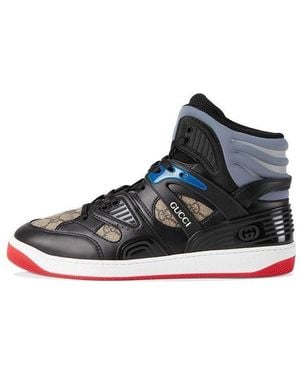 Gucci Basket High Top Trainers - Black