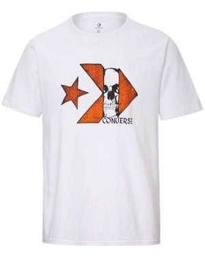 Converse Chuck Taylor Skull Logo Short Sleeve T-Shirt - White