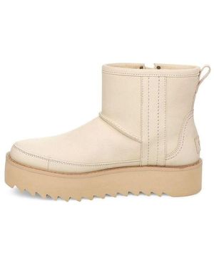 UGG (Wmns) F19 Classic Rebel Biker Mini Fleece Lined - Natural