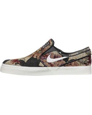 Nike Zoom Stefan Janoski Slip-On 'Floral' - Brown