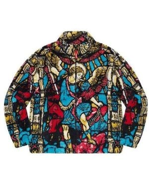 Supreme Saint Michael Fleece Jacket - Green