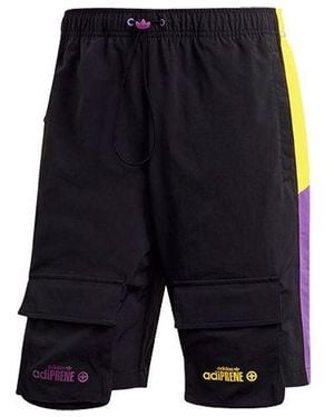 adidas Originals Adiprene Short Multiple Pockets Contrasting Colors Cargo Sports Shorts - Blue
