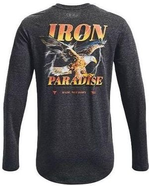 Under Armour Project Rock Outlaw Iron Paradise T-Shirt - Blue