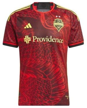 adidas Seattle Sounders Fc 23/24 Away Authentic Jersey - Red