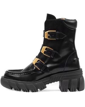 Gucci (Wmns) Leather Ankle Boots - Black