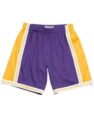 Mitchell & Ness Nba Swingman Shorts Los Angeles Lakers Road 1984-85 - Purple