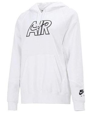 Nike (Wmns) As Nsw Air Fleece Hooded Pullover - White