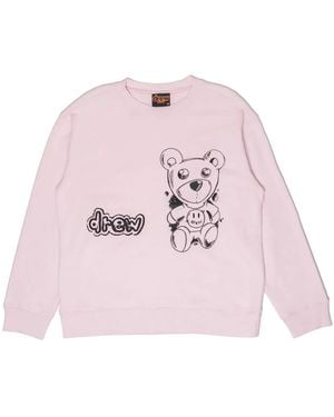 Drew House Theodore Sketch Crewneck Sweatshirt 'Pale' - Pink