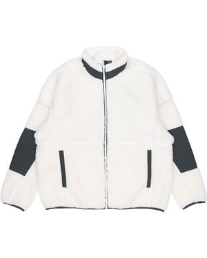adidas S2S Boa Jkt Lamb's Wool Stay Warm Sports Stand Collar Jacket - White
