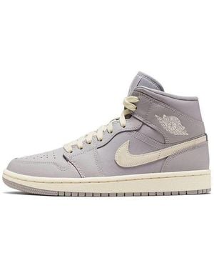 Nike (Wmns) 1 Mid Light Bone' - Grey