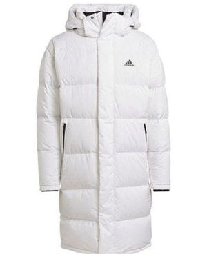 adidas Puffy Long Co Hooded Down Jacket - White