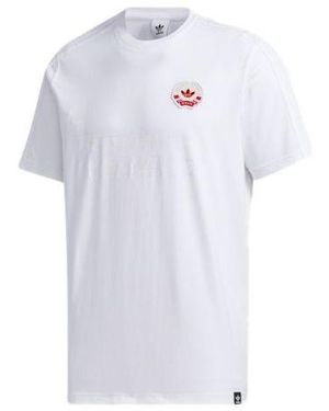 adidas Originals Mic Embr T Sports Short Sleeve - White