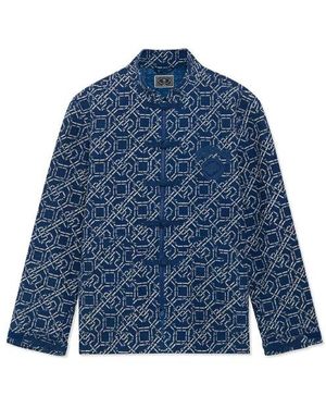 Li-ning Badfive Sports Basketball Series Printing Loose Jacket - Blue