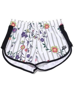 PUMA (Wmns) Casual Sports Lacing Flowers Knit Shorts - White