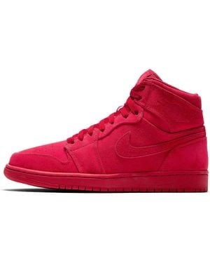 Nike 1 Retro High Suede' - Red