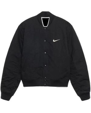 Nike X Stussy Stripe Wool Jacket 'Antique' in Black for Men | Lyst UK