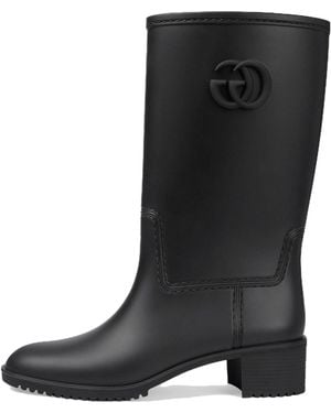 Gucci Rubber Rain Boots - Black