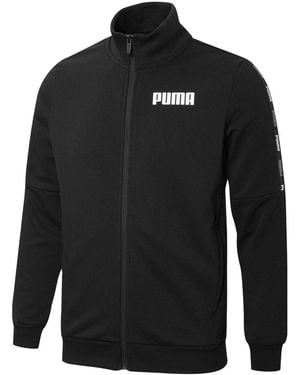 PUMA Tape French Terry Full-Zip Sweatshirt - Black