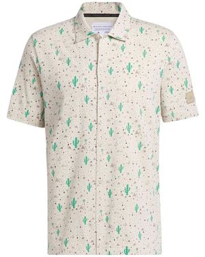 adidas Adicross Desert Button Golf Shirt - White