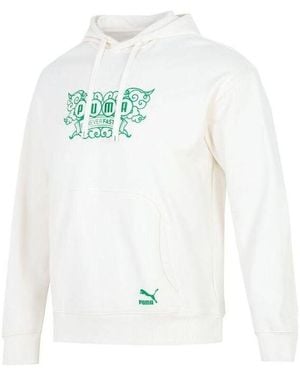 PUMA Das Cc Graphic Crew Jumper - White