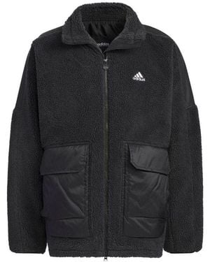 adidas Warding Oversized Boa Full-Zip Jacket (Gender Neutral) - Black
