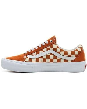 Vans Old Skool Pro 'Golden Oak Checkerboard' - Brown