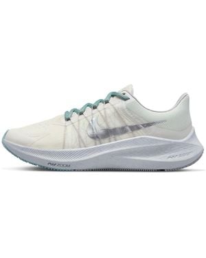 Nike (Wmns) Air Zoom Winflo 8 Premium 'Phantom Metallic Luster' - White